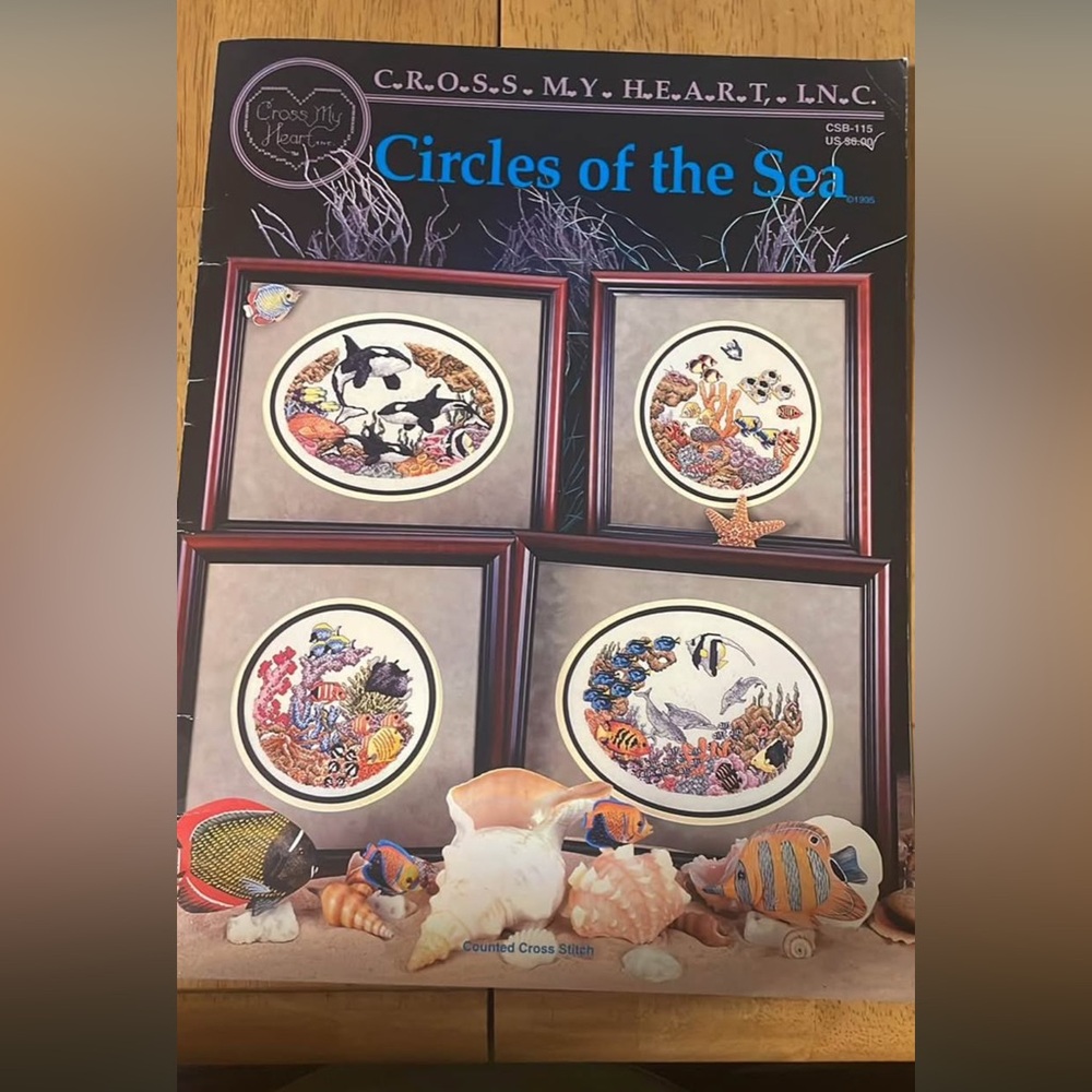 Ocean cross stitch pattern book